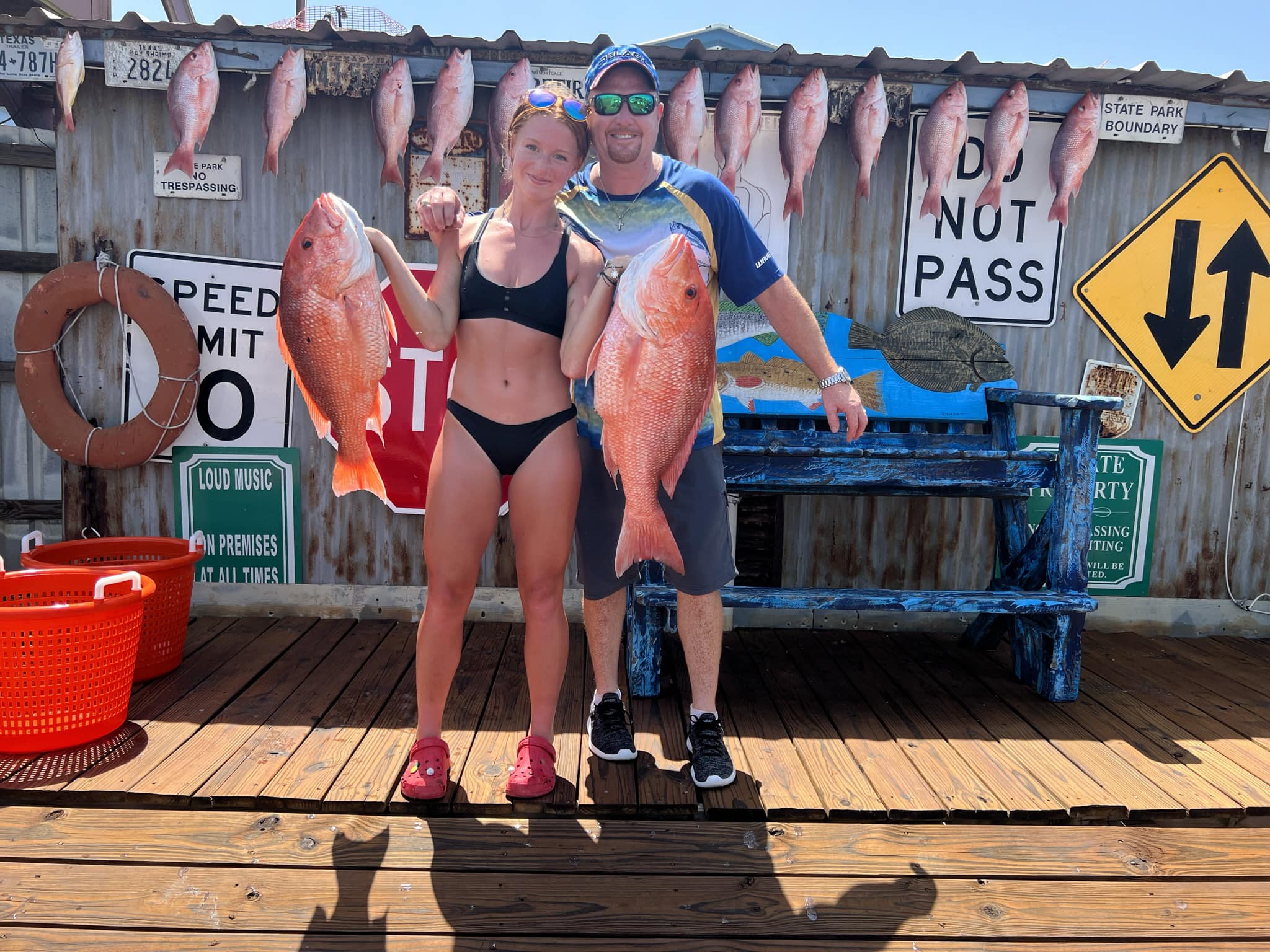 Catch of the Day Red Snapper near Sagent Texas